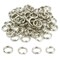 Nickel Plated 6mm & 9mm Split Rings & Key Chain Rings w/ Chain Kit 600 Pcs